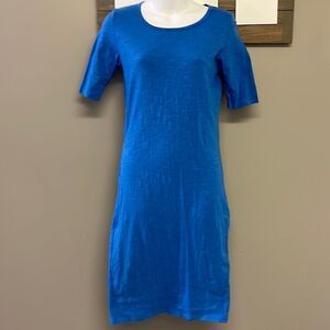 LuLaRoe Cornflower “Julia” T-Shirt Simply Comfortable MIDI Dress- Small (4/6)
